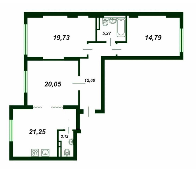 продажа 3-к квартира Киев, Голосеевский, 130000 $ Київ - зображення 12
