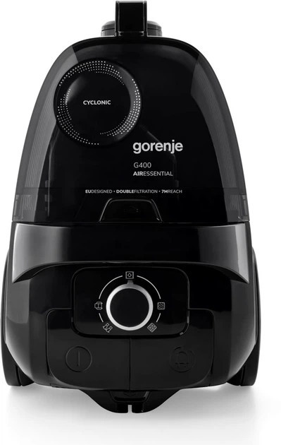 Пылесос для сухой уборки без мешка Gorenje VCE01G4AEBK 800 Вт черный Київ - зображення 3