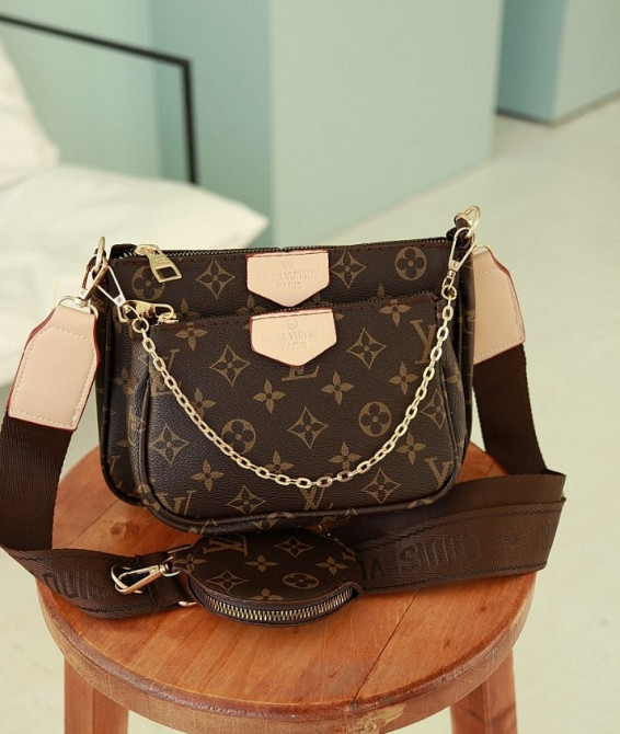 Сумка женская кросс боди коричневая брендовая луи виттон AN6 Київ - зображення 3