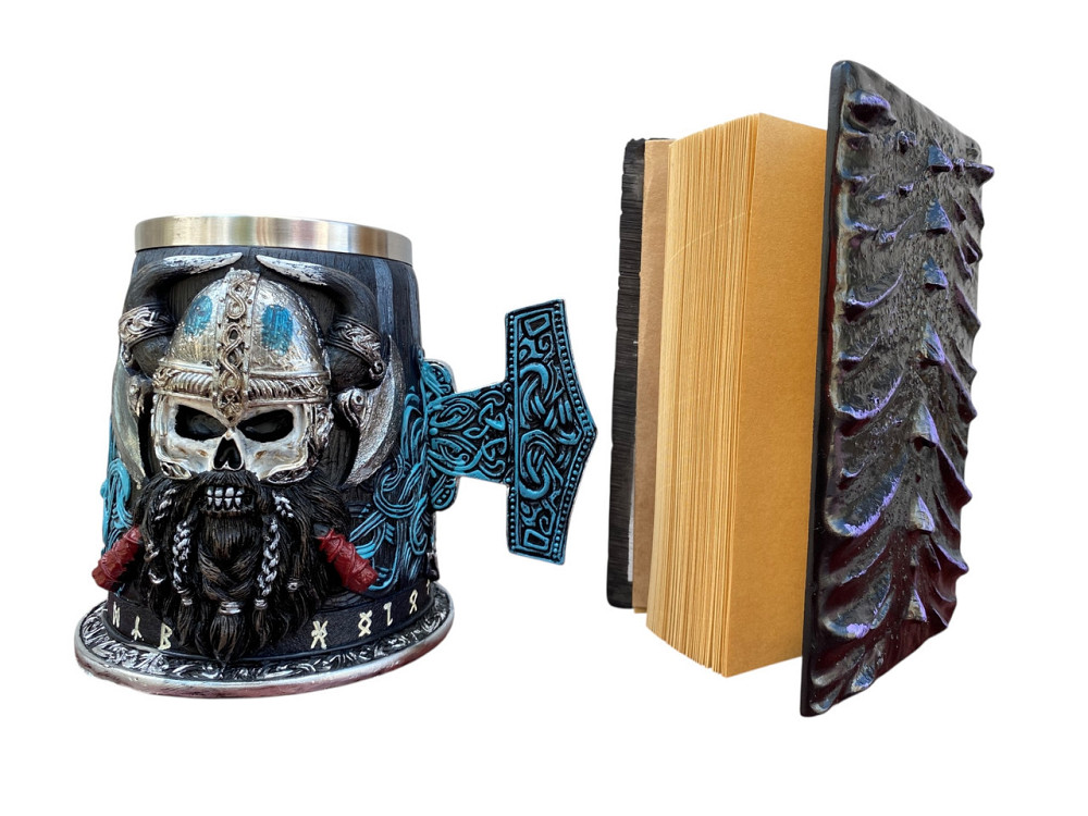 Подарочный набор Кружка 3D Молот Тора Бородатый Викинг и Блокнот 3D «Око Иллюзий» Київ - зображення 2