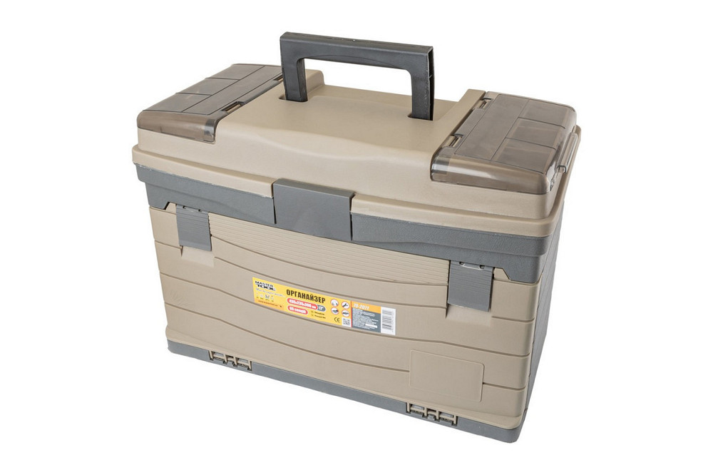 Органайзер MASTERTOOL с выдвижными лотками 4 шт 65 секций 17" 435х235х300 мм 79-2071 Харків - зображення 2