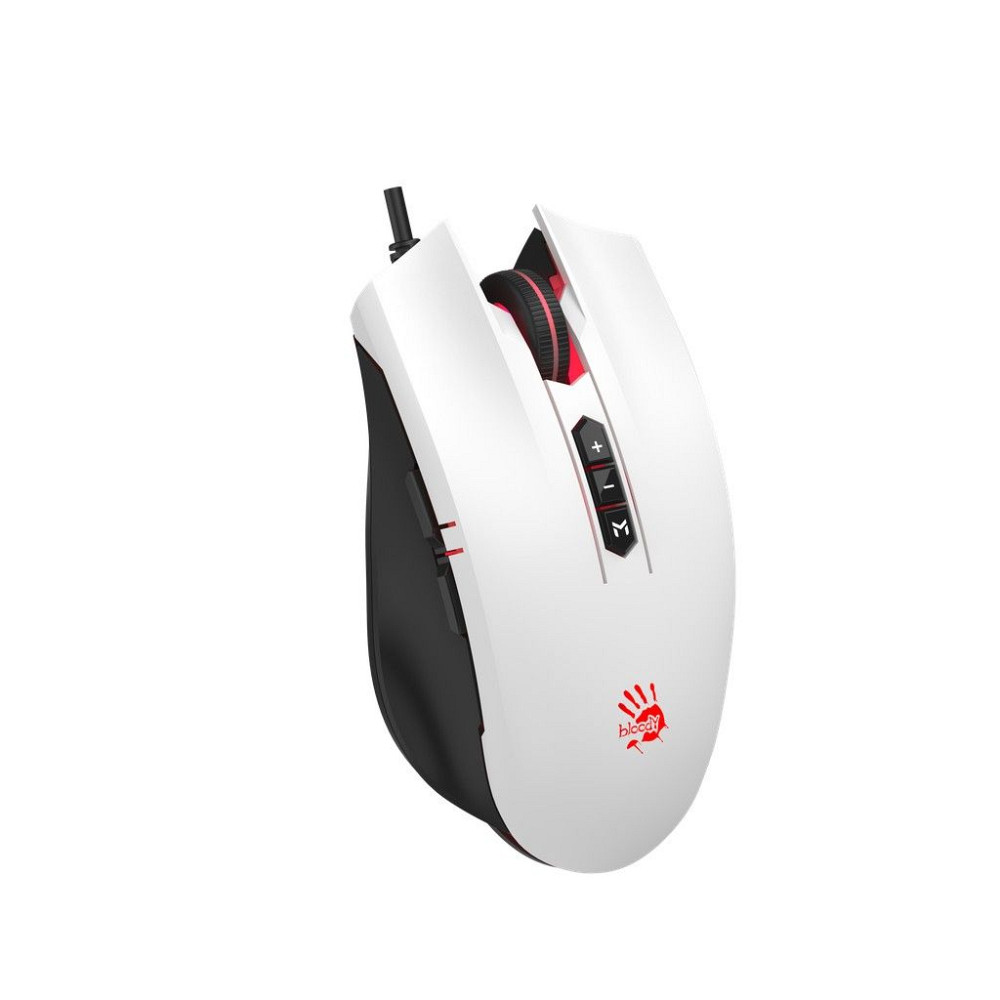 Мышь компьютерная проводная Bloody ES7 Panda White черная с белым Київ - зображення 8