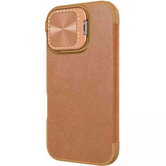 Кожаный чехол-книжка Nillkin Qin Prop для Apple iPhone 16 (6.1") Херсон