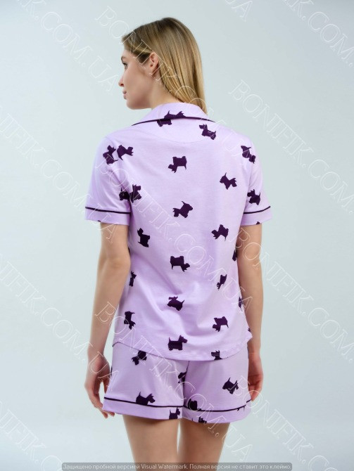 Женская лавандовая пижама "Lavender Puppies" (12062) (арт. 1694) Кривой Рог - изображение 4