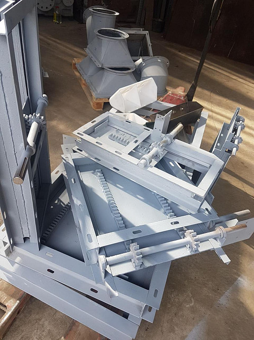 Задвижка реечная ручная 350*350 на 350*350 ,задвижка УЗР-350 ,  шиберная заслонка Київ - зображення 5