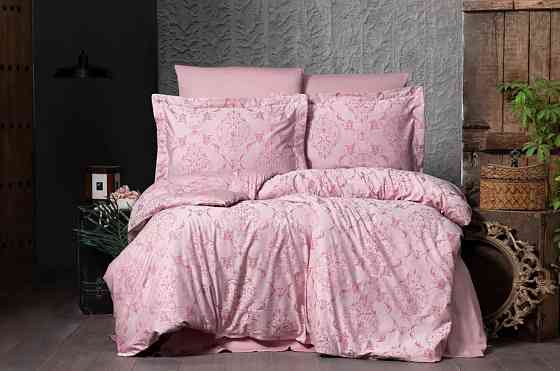 Постільна білизна євро Arya Arya Vogue Органік Жаккард Paris AR-A107256-Fuchsia 200x220 см фуксія Киев