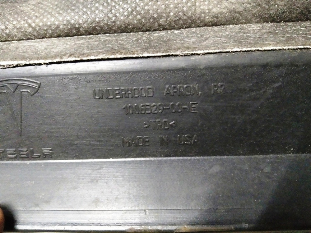 Подкапотный пластик бокса задний RWD Tesla model S 1006529-00-E Київ - зображення 3