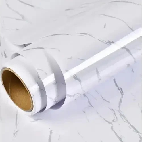 Самоклеюча плівка під мармур для кухні 3м на 60см Декоративна мармурова наклейка на меблі Одеса - зображення 5