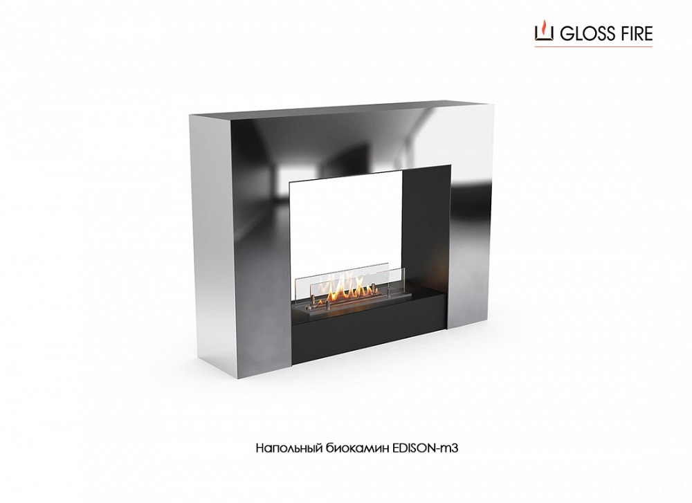 Підлоговий біокамін Edison-m3 400 Gloss Fire Харків - зображення 1