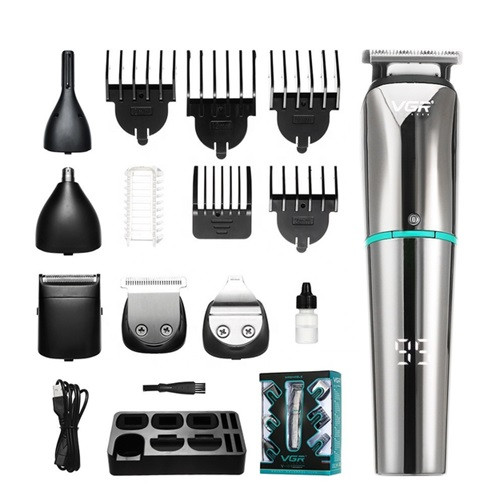 Машинка для стрижки 6 в 1 VGR V-101 10 Вт серебристая Киев - изображение 1