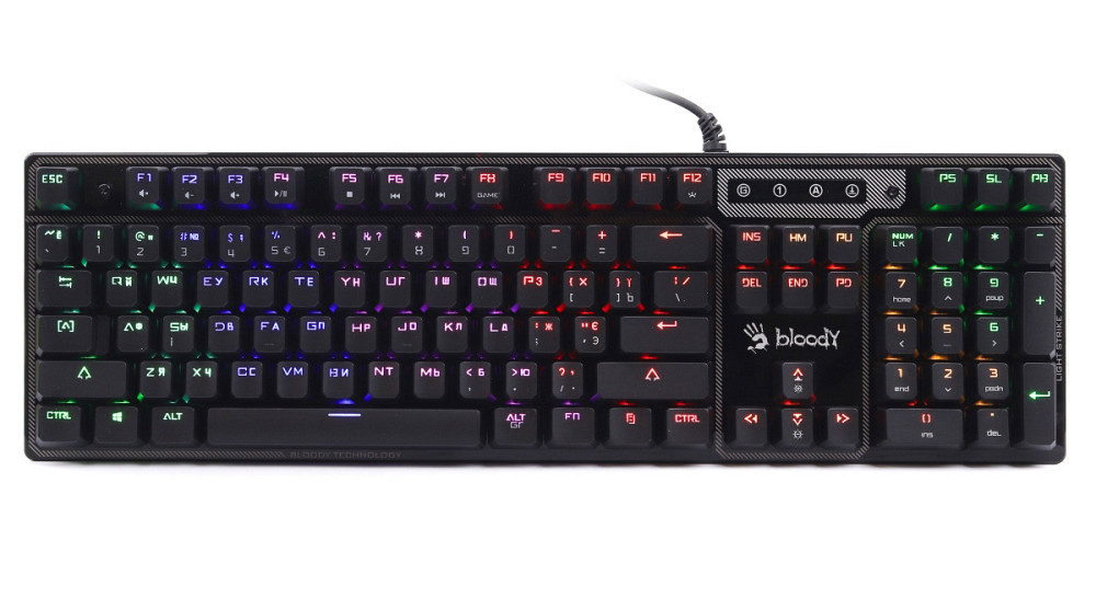 Клавиатура компьютерная проводная Bloody B750NBloody(Destiny) черная Киев - изображение 1