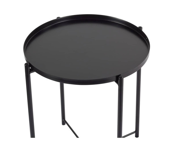 Стіл Макс журнальний круглий чорний Дніпро - зображення 3