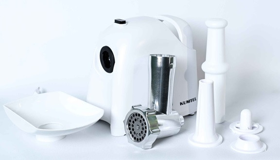 Мясорубка электрическая KUMTEL HMG-03 White 1000 Вт белая Киев - изображение 3