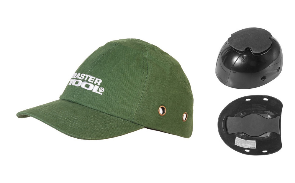 Каскетка защитная MASTERTOOL х/б ABS EVA-54-59 II-EN 812 зеленая 81-2005 Харків - зображення 1