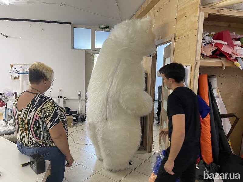 Начните продвижение с надувным костюмом белого медведя Київ - зображення 1