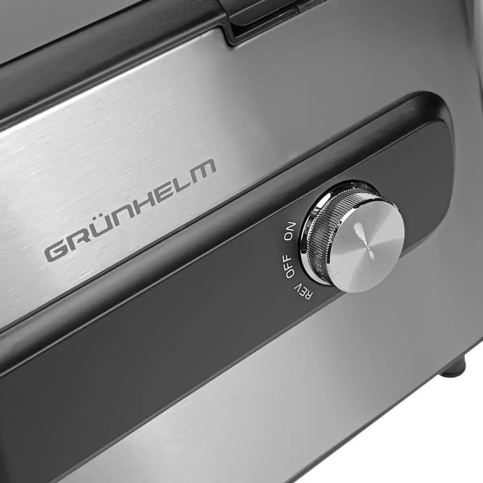 Мясорубка электрическая Grunhelm AMG200SS 2000 Вт серебристая Київ - зображення 10