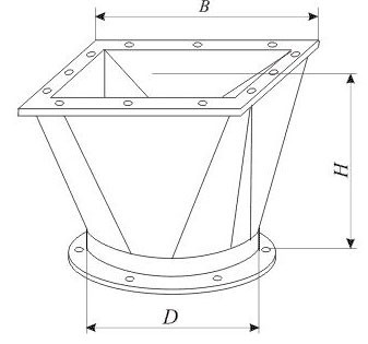 Патрубок перехідний елеваторного самопливу Киев - изображение 5
