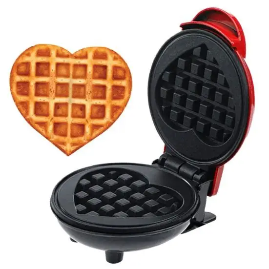 Електрична міні-вафельниця у формі серця з антипригарним покриттям Kucall Хмельницкий - изображение 3