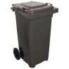 Бак для мусора на колесах с ручкой 120 л серый Київ