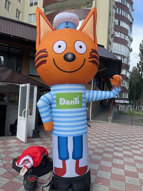 Рукомах повар. Надувной Марио. Надувная реклама с подсветкой Київ - зображення 6