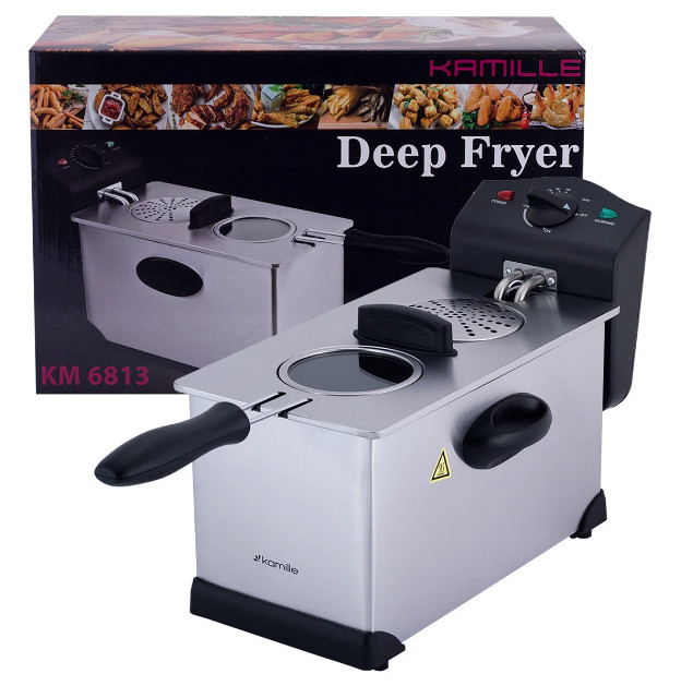 Фритюрниця електрична Kamille KM-6813 3 л Киев - изображение 1