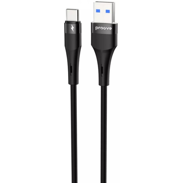 Кабель Proove Light Silicone Plus USB to Type-C 3A 1m Black (CCLS15001201) (Код товару:41590) Харьков - изображение 1