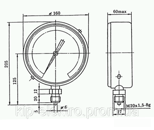 Манометр образцовый МО-11201 (МО 11201, МО11201), МО-11202 (МО 11202, МО11202), МО-11203 (МО 11203,  Киев - изображение 2