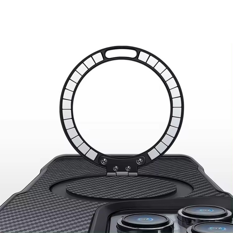 TPU+PC чехол Metal Buttons with MagSafe Carbon Ring для Apple iPhone 14 Pro Max (6.7") Херсон - зображення 7