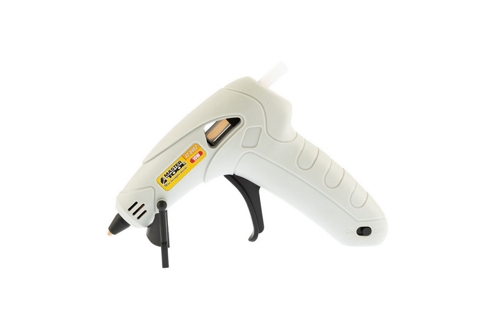 Пистолет клеевой аккумуляторный MASTERTOOL Ø 7.2 мм DC 3.7V 2200 mAh «Капля-Стоп» 42-0402 Харьков - изображение 1