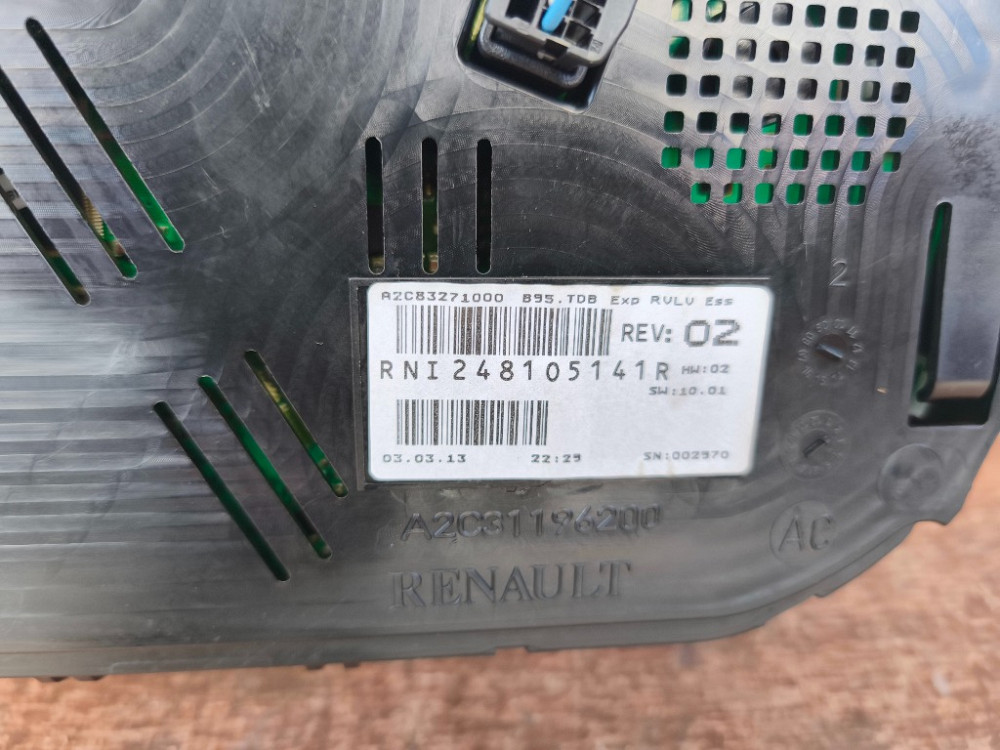 Панель приборов (спидометр) Renault Megane III 1.6 dci 2008-2015 (248105141R) Ковель - изображение 3