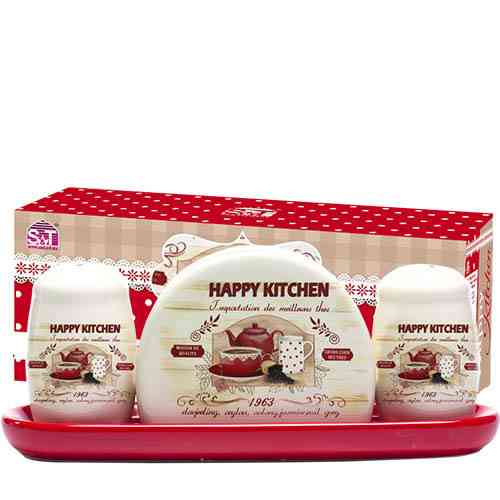 Набір для спецій з салфетницей Happy Kitchen SNT 6912-11 Киев