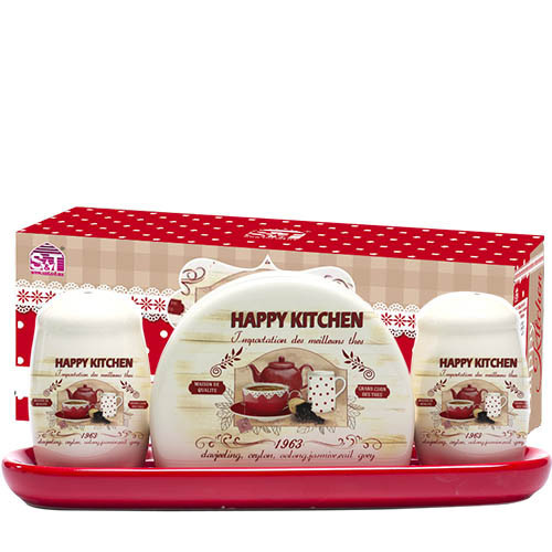 Набір для спецій з салфетницей Happy Kitchen SNT 6912-11 Киев - изображение 1