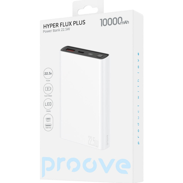 Power Bank Proove Hyper Flux Plus 22.5W 10000mAh White (PBF122120002) (Код товару:40965) Харків - зображення 2