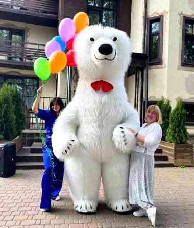 Білий ведмідь Біла Церква аніматор Фастів,Сквира,Тараща,Обухів,Жашків,Умань замовлення на свято. Біла Церква