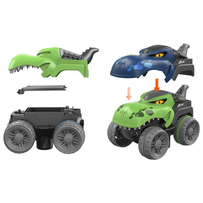 Интерактивный трек с инерционной машинкой SHT 5510-6 Dino Trak (138pcs/1CAR) Херсон - зображення 3