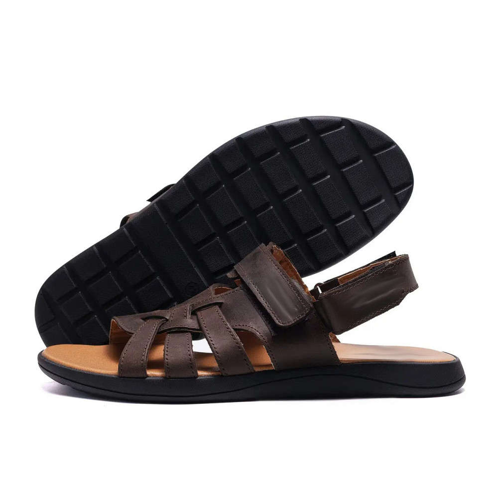 Мужские кожаные сандалии  Brown Киев - изображение 1