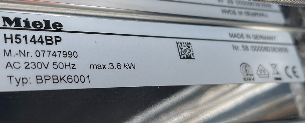 Духовка біле скло Miele H5144ВР ідеальна Made in Germany піроліз Бережаны - изображение 7