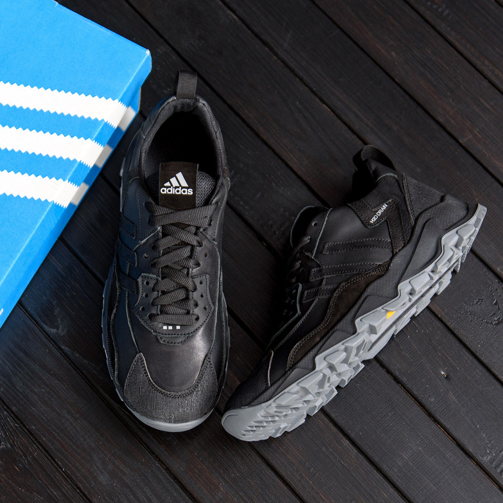 Мужские кожаные кроссовки  Ads Terrex Black Київ - зображення 10