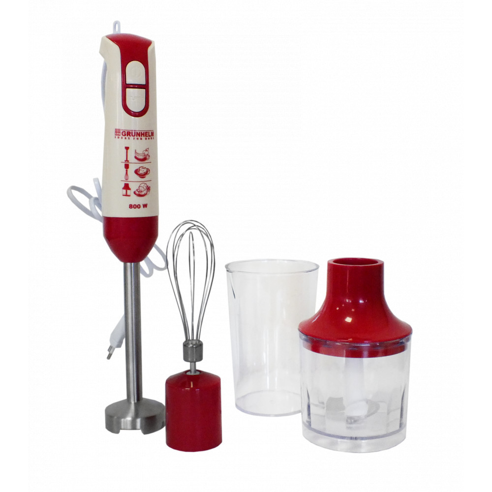 Блендер занурювальний Grunhelm EBS-800-SR 800 Вт червоний Киев - изображение 1