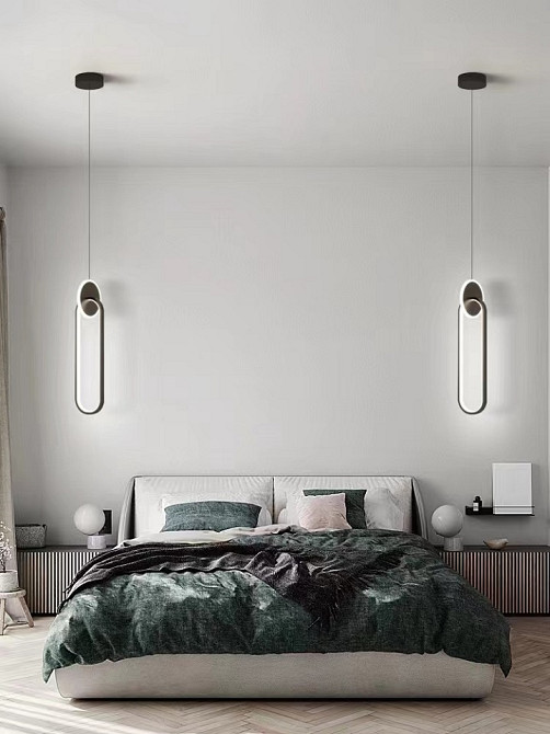 Люстра стельова LED J207/1-k Чорний 40-150х10х10 см. Киев - изображение 1