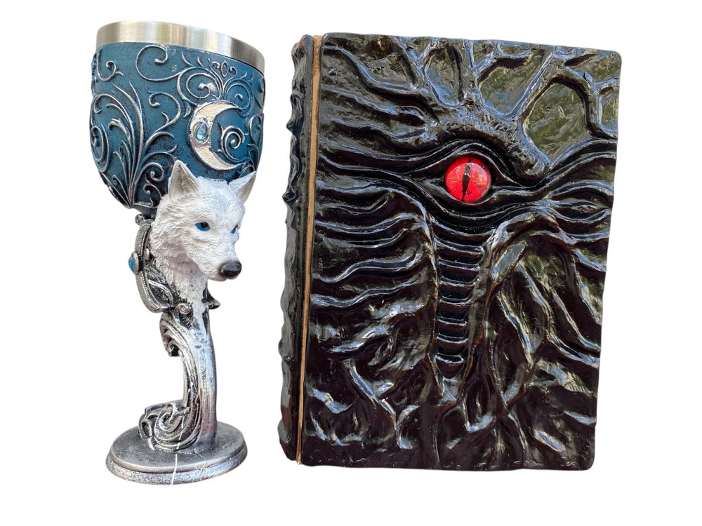 Подарочный набор Бокал 3 Волк и Блокнот 3 «Книга, что смотрит в ответ» Київ - зображення 3