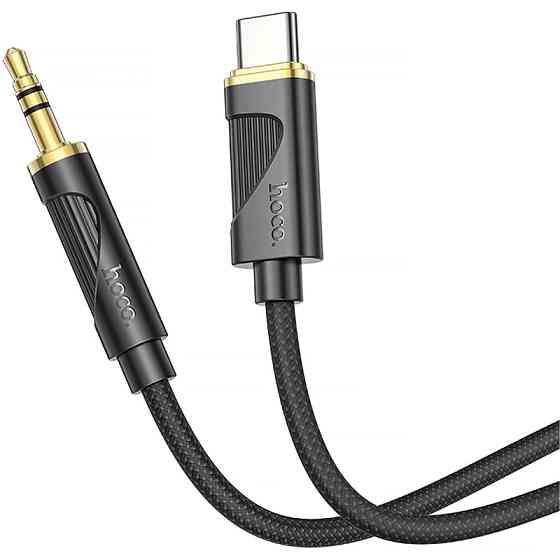 Аудио кабель Aux Hoco UPA30 Friend (Type-C to AUX 3.5mm) (1m) Херсон
