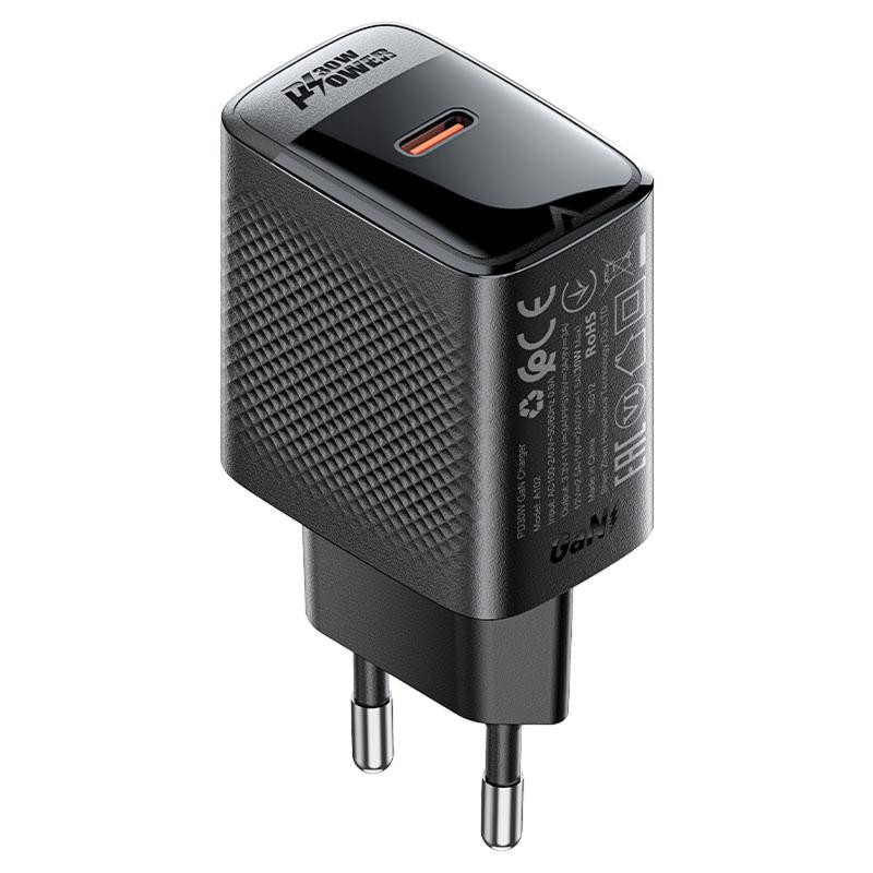 СЗУ Acefast A102 PD30W GaN (1USB-C) Херсон - зображення 1