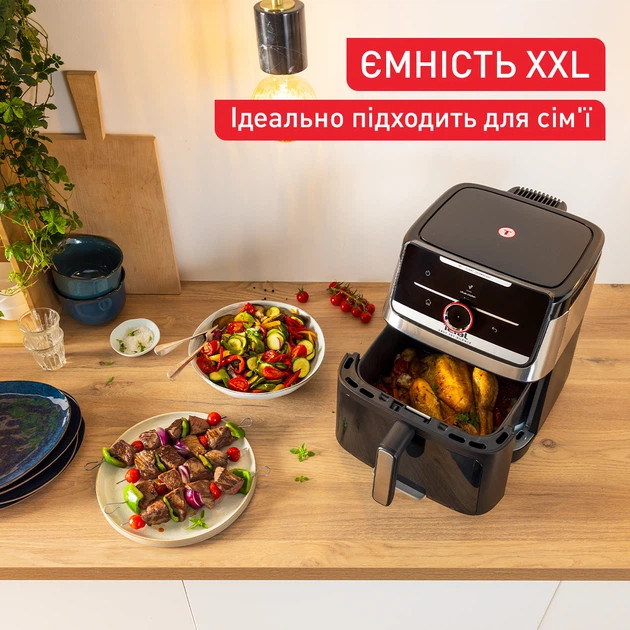 Мультипечь Tefal Easy Fry Smart & Silence XXL EY876DE1 7 л 1800 Вт черная Киев - изображение 7