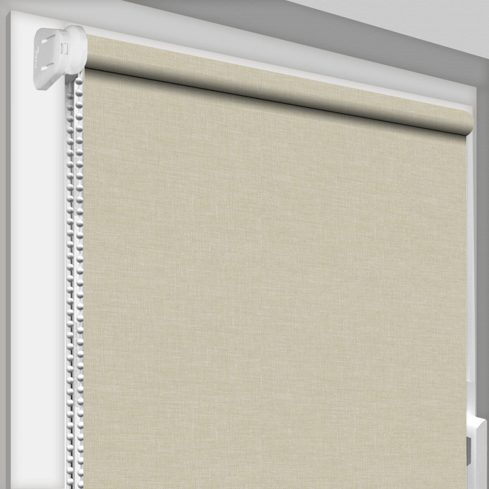 Рулонна штора Rolets Меланж джинс 1-734-500 50x170 см відкритого типу Світло-бежева Киев - изображение 1