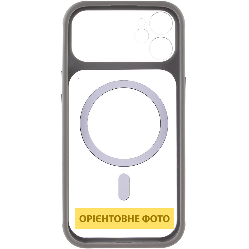 Чехол TPU+PC GETMAN Moon Clear with MagSafe для Apple iPhone 12 (6.1") Херсон - зображення 4