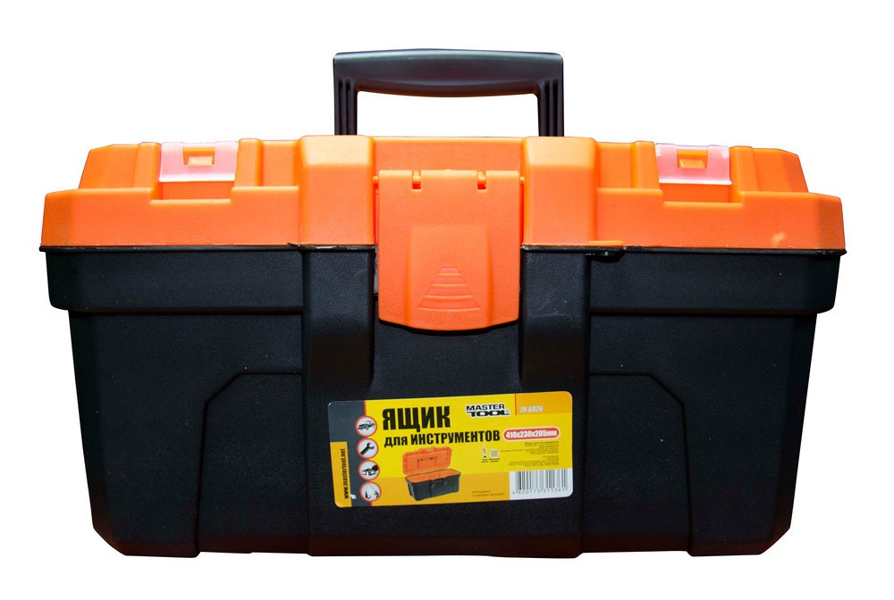 Ящик для инструментов MASTERTOOL с пластиковыми замками 16" 410х230х205 мм 79-6026 Харьков - изображение 2