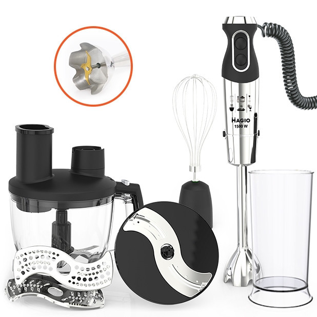 Блендер стаціонарний 4в1 Magio MG-642 1500 Вт Киев - изображение 1