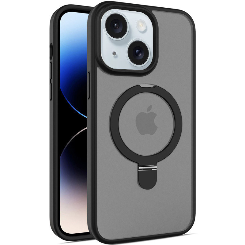 TPU+PC чехол Metal Buttons with MagSafe Colorful HQ Ring для Apple iPhone 14 / 13 (6.1") Херсон - зображення 1