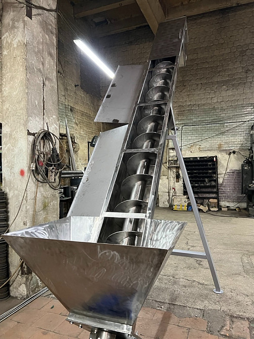 Шнековые винтовые транспортеры в желобе из нержавеющей стали Полтава - зображення 5